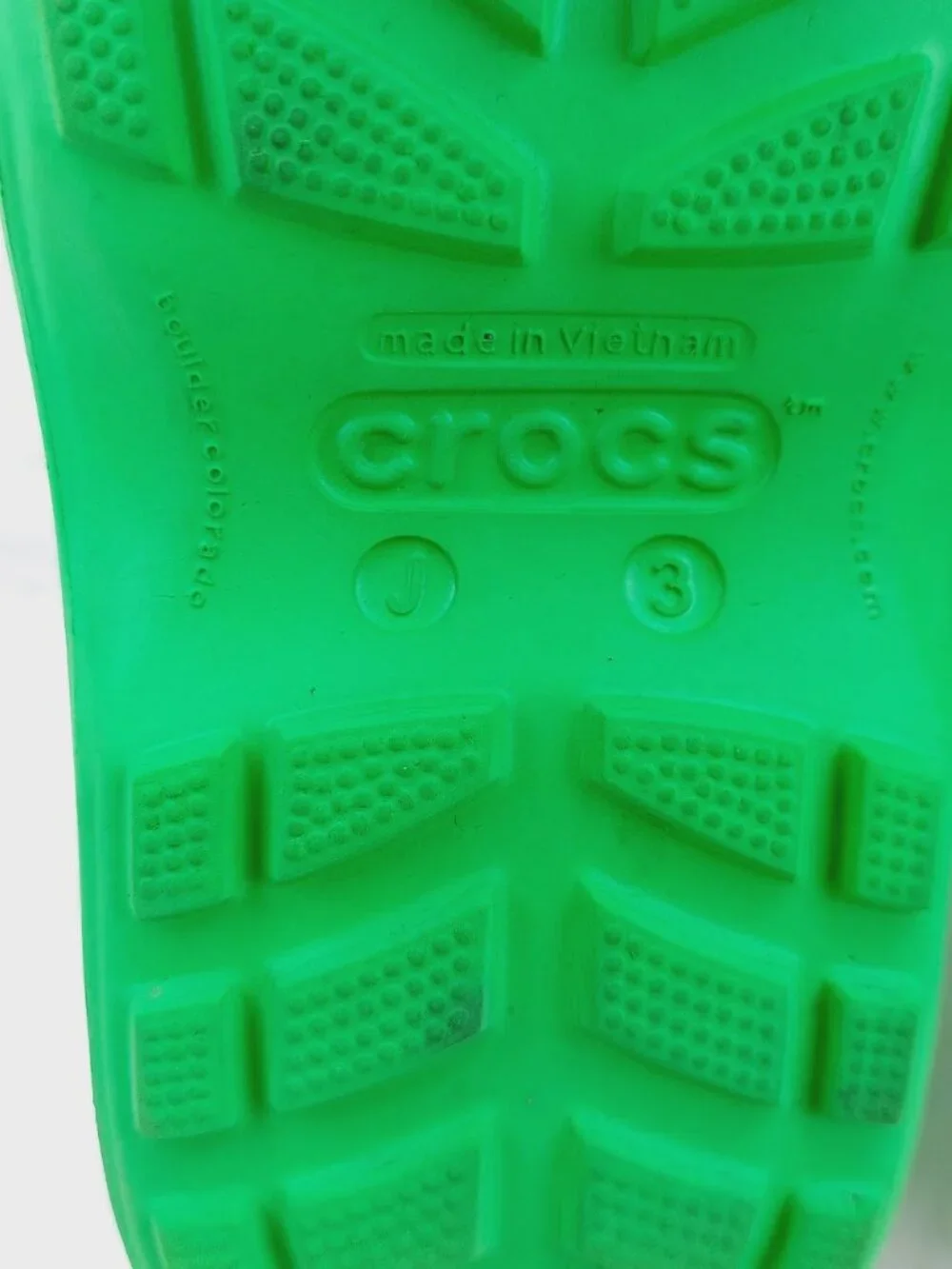 Crocs Boys' Grass Green Handle It Rubber Mid-Calf Outdoor Rain Boots Size J3